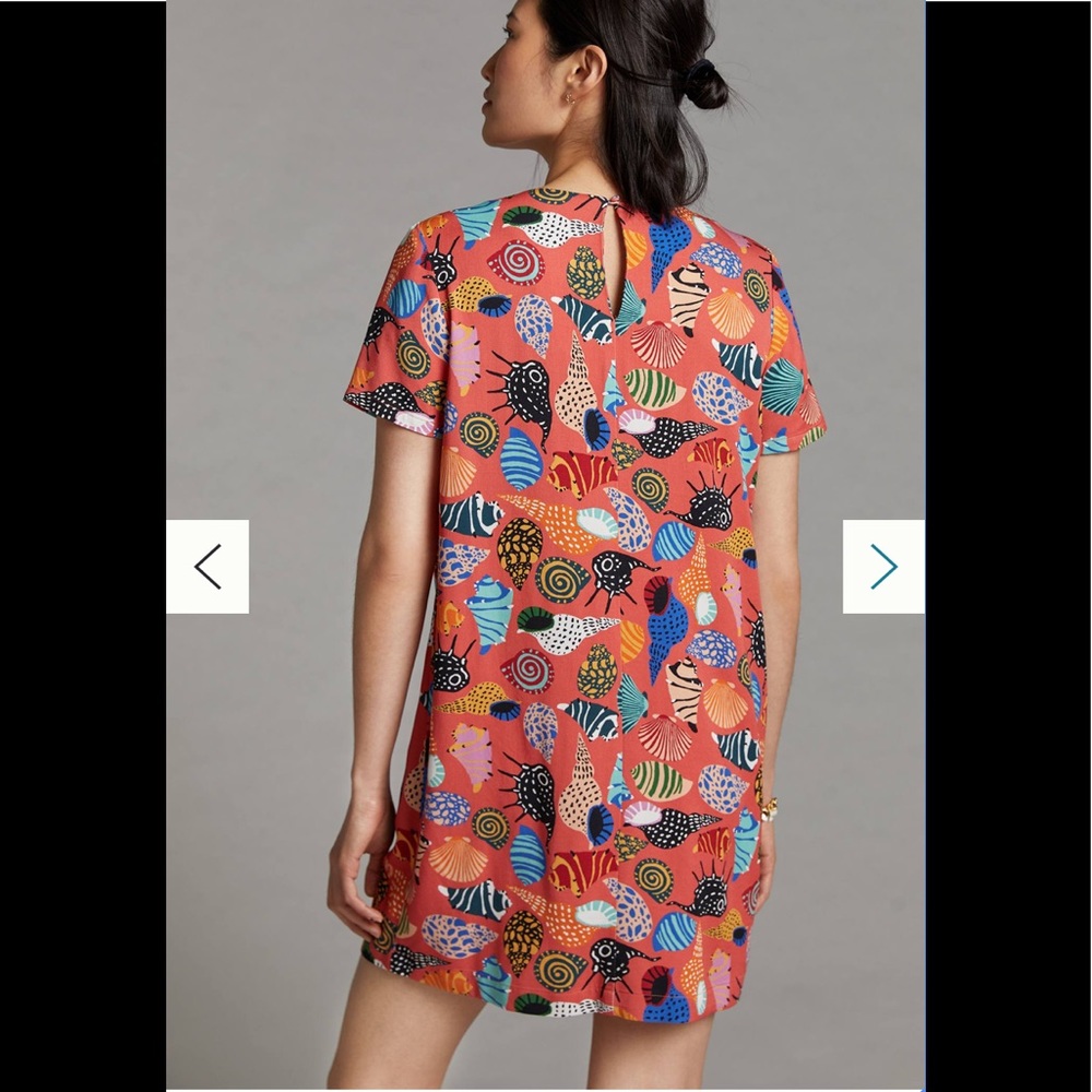 Corey Lynn Calter Coral Multicolor Printed Shift Dress - Picture 2 of 6